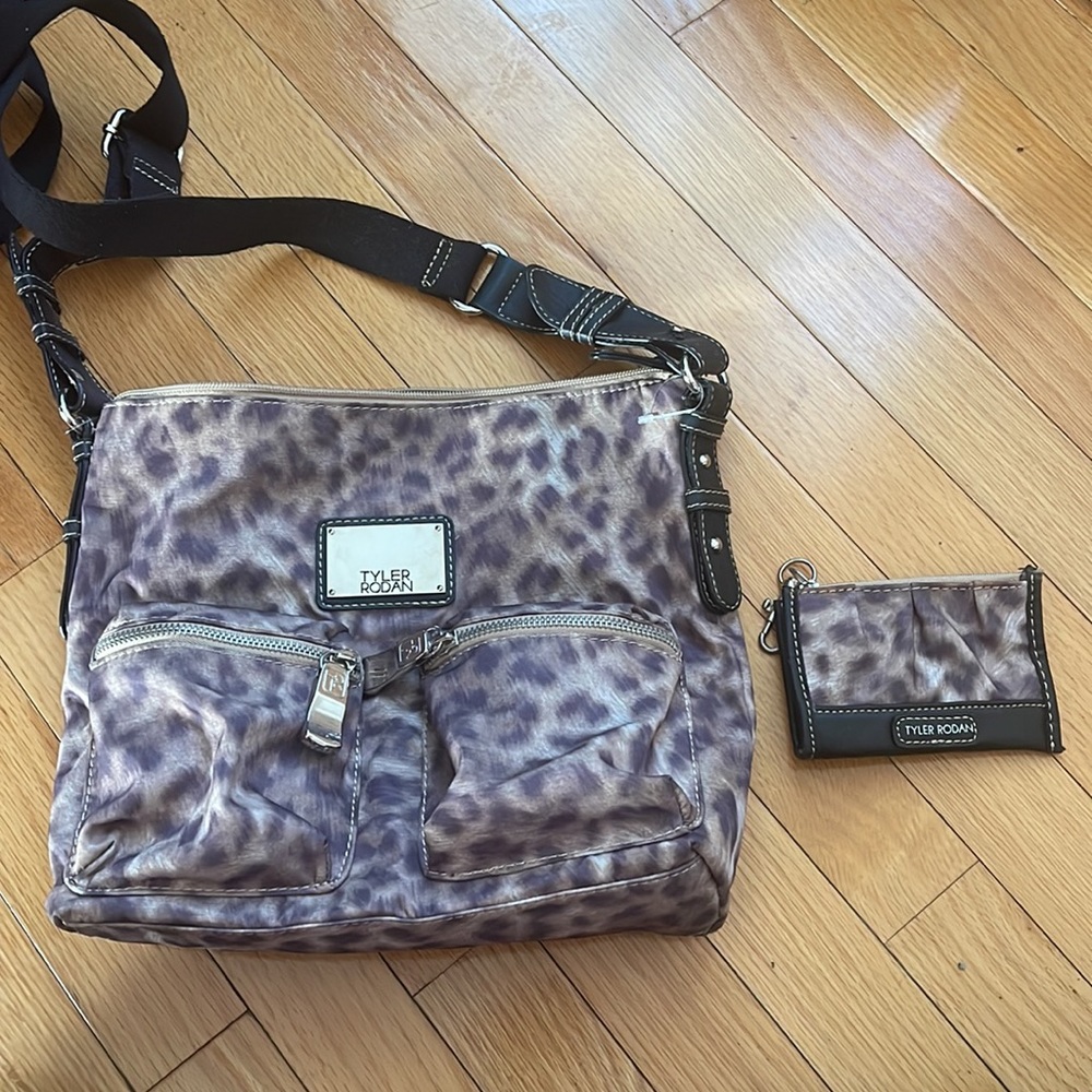 Tyler Rodan crossbody bag purse with change bag change purse